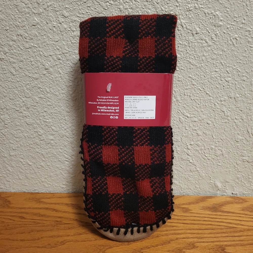 NWT Muk Luks Men's Slipper Socks Size L/XL (11-13)
